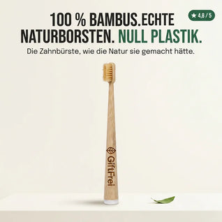 GiftFrei Naturborsten-Zahnbürsten(4 Stück)