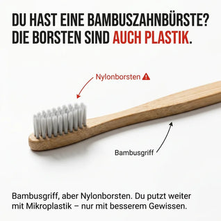 GiftFrei Naturborsten-Zahnbürsten(4 Stück)